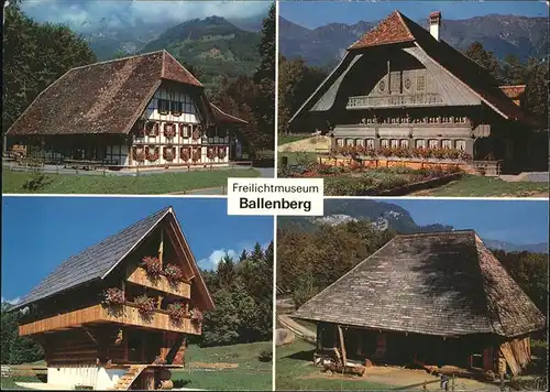 Brienz BE Freilichtmuseum Ballenberg Gasthaus Alter Baeren Rapperswil Altes Haus Ostermundigen Speicher Kriesen Taunerhaus Detlingen Kat. Brienz