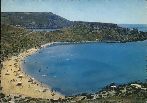 Malta Ghain Tuffieha Bay Strand Kat. Malta