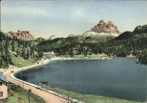 Dolomiti Lago di Misurina verso le Tre Cime di Lavaredo Kat. Italien