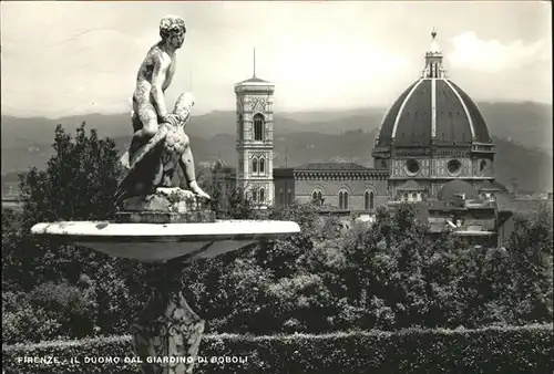 Firenze Toscana Duomo dal Giardino di Boboli Kat. Firenze