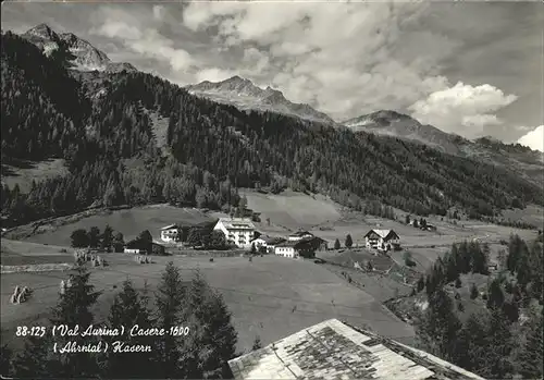 Casere Ahrntal Suedtirol Val Aurina