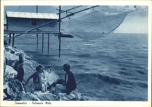 Cesenatico Palizzata Molo Kat. Italien