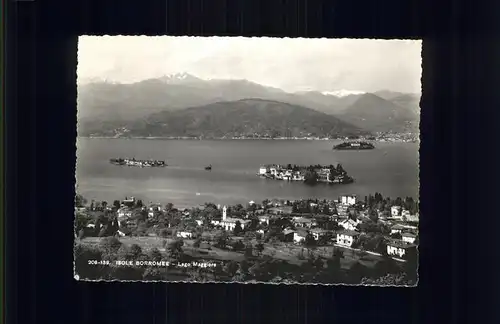 Isole Borromee Lago Maggiore Panorama Kat. Italien