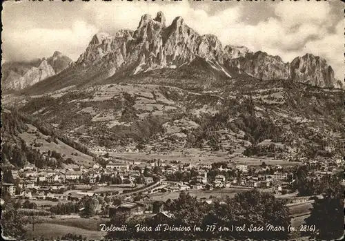 Dolomiti Fiera di Primiero col Sass Maor Kat. Italien