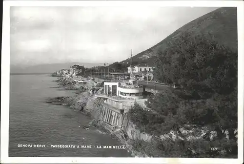 Nervi Passeggiata a mare La marinella / Genova /Ligurien