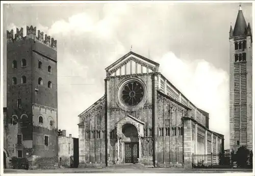 Verona Italia Basilica di San Zeno Maggiore Facciata Kat. 