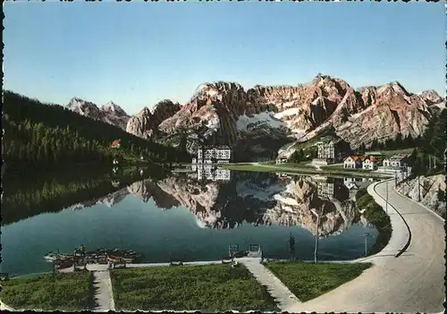 Dolomiti Lago di Misurina col Sorapis Kat. Italien