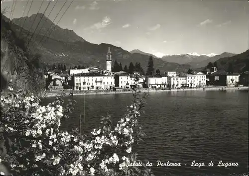 Porlezza Lombardei Panorama Lago di Lugano Kat. 