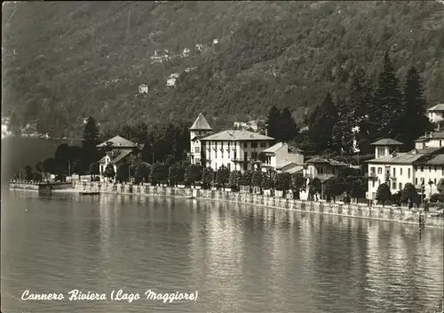 Cannero Riviera Lago Maggiore Panorama Kat. 