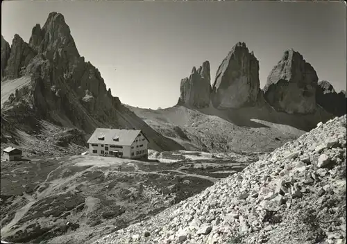 Dolomiti Tre Cime di Lavaredo Rifugio Locatelli Kat. Italien