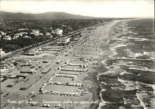 Forte dei Marmi Panorama della spiaggia dall aereo Kat. Italien