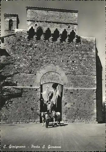 San Gimignano Porta San Giovanni Kat. Italien