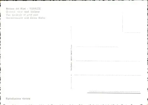 Varazze Liguria Panorama e porticciolo Kat. Italien