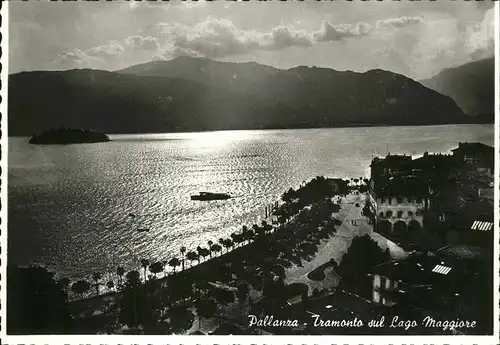 Pallanza Tramonto sul Lago Maggiore Kat. Italien