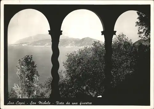 Anacapri San Michele Vista da una finestra Kat. Italien