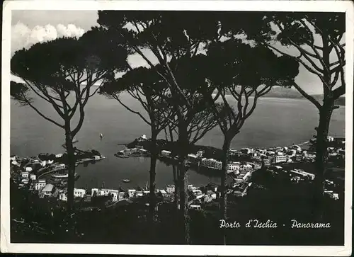 Ischia Porto d Ischia Panorama Kat. Insel Golfo di Napoli
