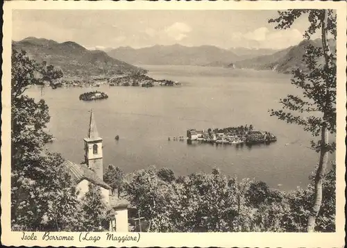 Isole Borromee Lago Maggiore Panorama Kat. Italien