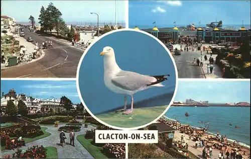 Clacton on Sea Marine Parade Pier Beach Kat. United Kingdom