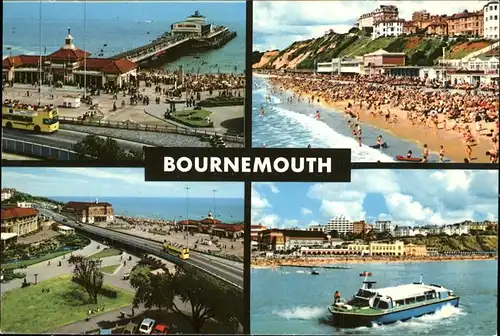 Bournemouth UK Beach Schiff Kat. Bournemouth