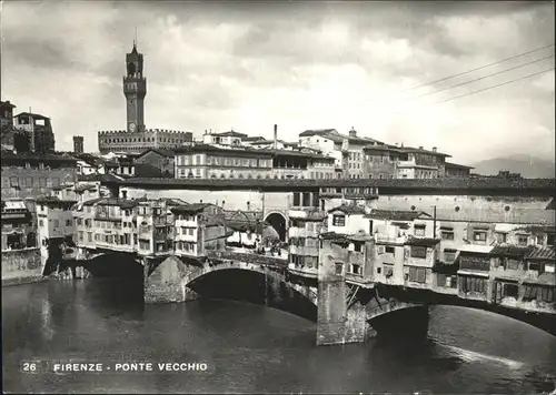 Firenze Toscana Ponte Vecchio Kat. Firenze