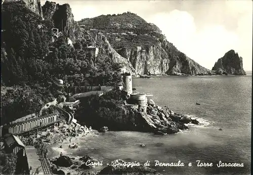 Capri Spiaggia di Penneaula Kat. Italien