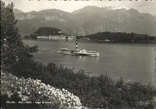 Bellagio Lago di Como Lago di Como Dampfschiff