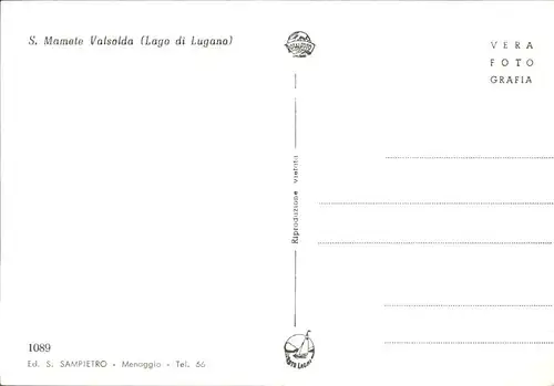Valsolda Como Lombardei Lago di Lugano Kat. Valsolda