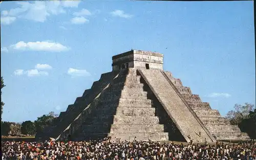 Chichen Itza Kukulkan Pyramide Ruinenstaette Maya Kat. 