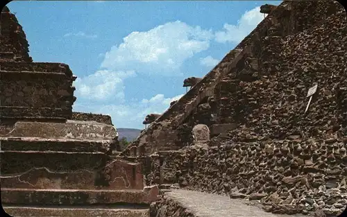 Teotihuacan Entrada al Templo de Quetzalcoatl Ruinen praehistorische Stadt   Kat. Mexiko