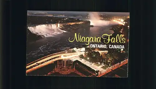 Ontario Canada Niagara Falls at night aerial view Kat. Kanada