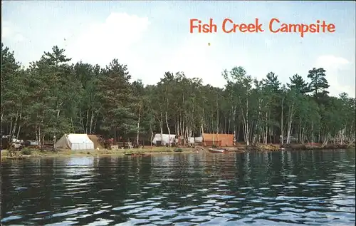 Fish Creek New York Campsite in the Adirondack Mountains