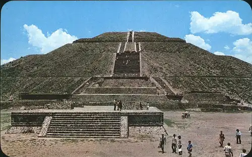 Teotihuacan Piramide del Sol Pyramide Ruine praehistorische Stadt Kat. Mexiko