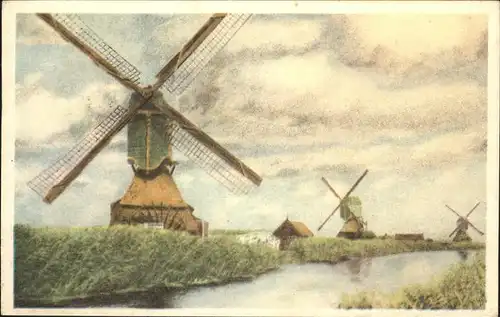 Niederlande Hollands Windmuehlen Kat. Niederlande