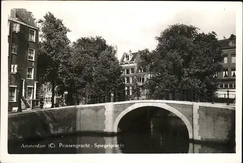 Amsterdam Niederlande Prinsengracht   Spiegelgracht Kat. Amsterdam