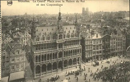 Bruessel Bruxelles La Grand Place avec la Maison du Roi Kat. 