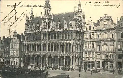 Bruessel Bruxelles La Grand Place et la Maison au Roi Kat. 