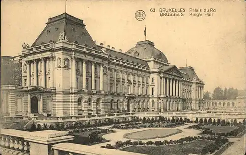 Bruessel Bruxelles Palais du Roi Kat. 