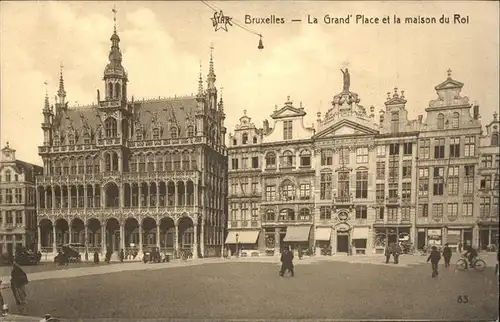 Bruessel Bruxelles La Grand Place et la maison du Roi Kat. 