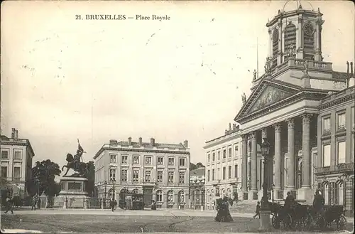 Bruessel Bruxelles Place Royale Kat. 