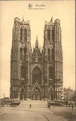 Bruessel Bruxelles Eglise Sainte  Gudule Kat. 