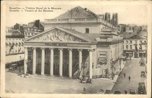 Bruessel Bruxelles Theatre Royal de la Monnaie Kat. 