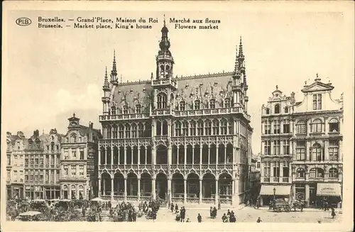 Bruessel Bruxelles Grand`Place Maison du Roi Kat. 