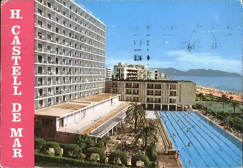 Cala Millor Mallorca Hotel Castell de Mar Swimming Pool Strand Kat. Islas Baleares Spanien