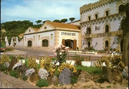 Palafolls Hotel Moli Restaurant Castillo Medieval del Segle XV 400 Jahre altes Schloss Kat. Maresme