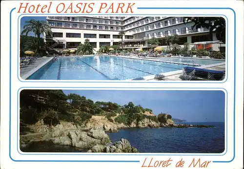 Lloret de Mar Hotel Oasis Park Swimming Pool Partie an der K?ste Kat. Costa Brava Spanien