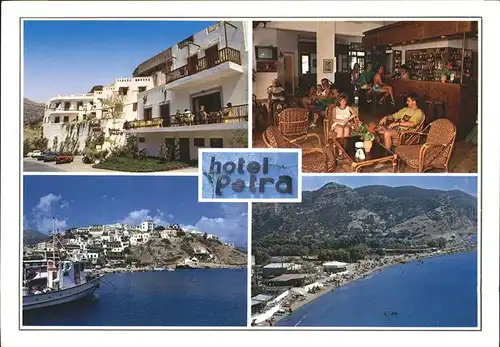Agia Galini Hotel Petra Bar Hafen Fliegeraufnahme Kat. Rethimno Golf von Messara Kreta