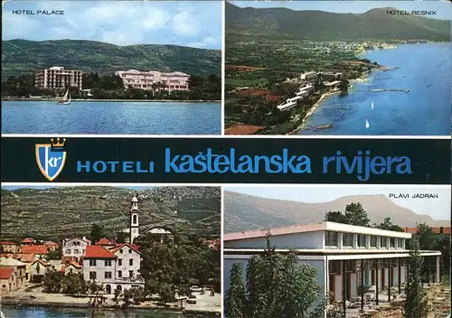 Kastela Hoteli Kastelanska Rivijera Fliegeraufnahme Kat. Kastel Stari