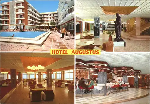 Tarragona Hotel Augustus Swimming Pool Foyer Bar Kat. Costa Dorada Spanien