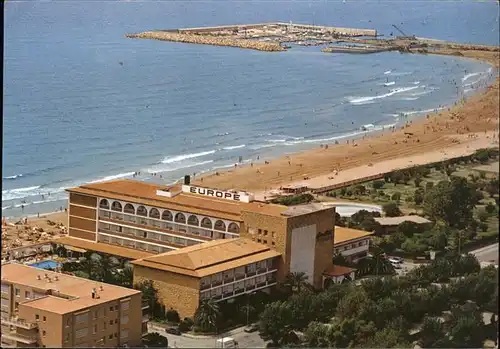 Comarruga Hotel Europe Playa Puerto vista aerea Kat. Tarragona Costa Dorada