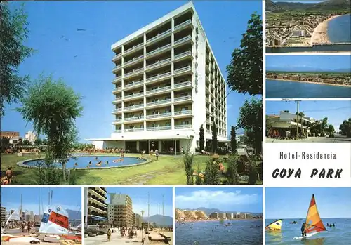 Rosas Costa Brava Cataluna Hotel Residencia Goya Park y sus alrededores Swimming Pool Playa Windsurfing Kat. Alt Emporda